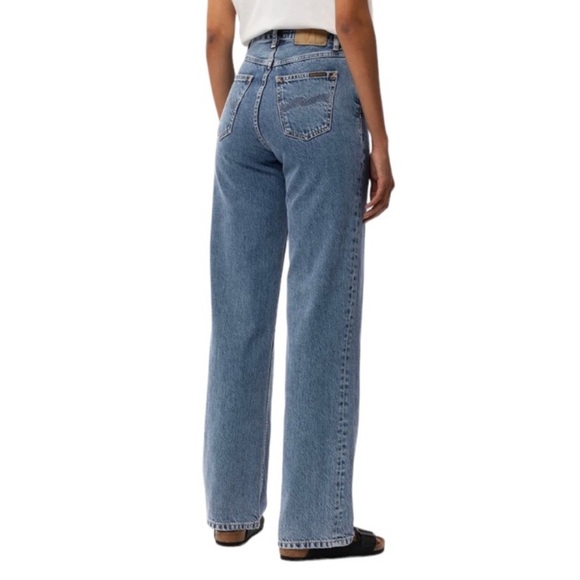 NWT Nudie Jeans Wide Leg High Waist Loose/Relaxed Fit Tall Long Sz 30x34 - Picture 2 of 11